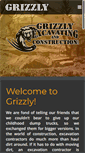 Mobile Screenshot of grizzlyexcavating.net