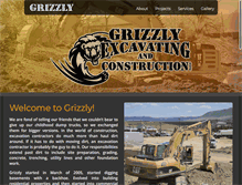 Tablet Screenshot of grizzlyexcavating.net